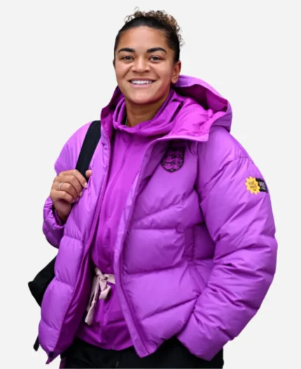 Nike England Lionesses Purple Puffer Jacket