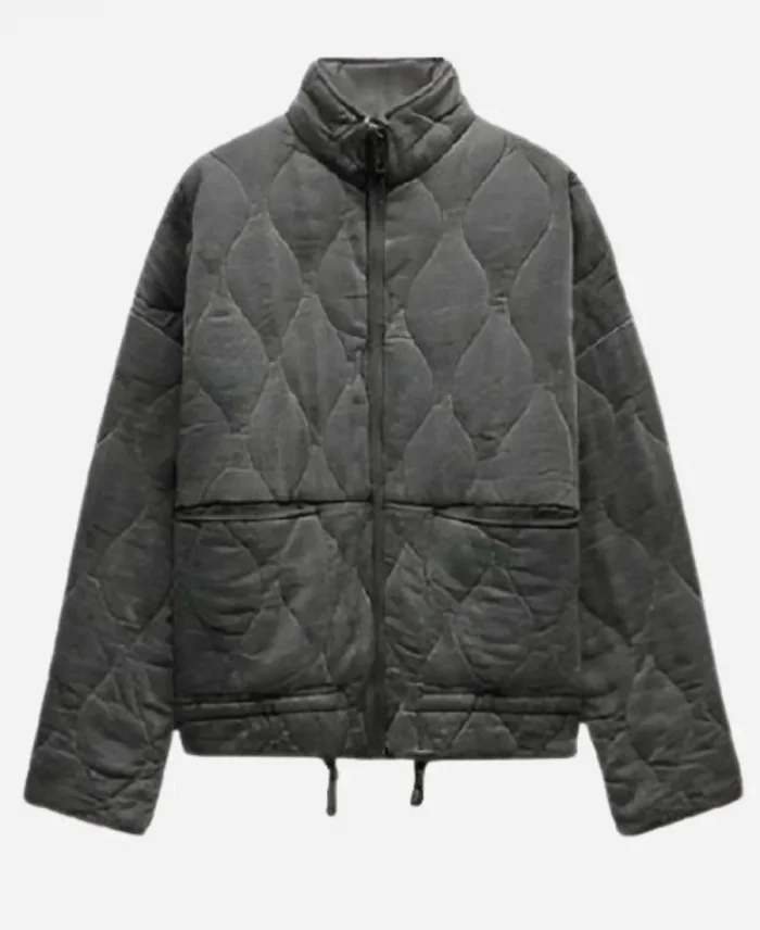 Nina Singh TV Series Art Detectives 2025 Shazia Malik Gray Quilted Jacket