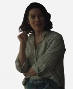 Nine Perfect Strangers Annie Murphy Striped Shirt