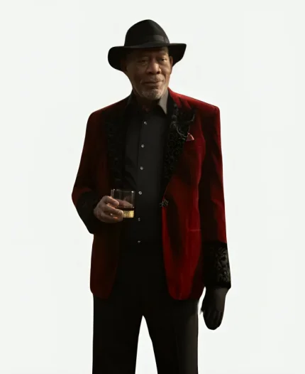 Now You See Me Now You Don’t Morgan Freeman Red Blazer