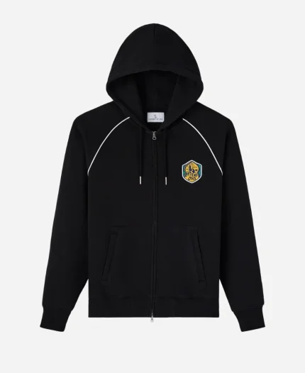OVO X Full-Zip Raglan Black Hoodie