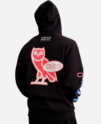 OVO X Red Bull Racing Finish Line Black Pullover Hoodie