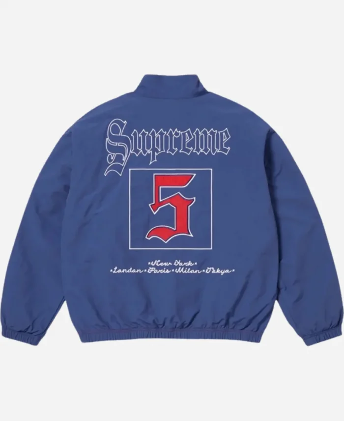 Old English Supreme Track Bomber Jacket For Sale