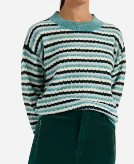 Olivia Junkeer TV Series Strife Season 02 Jeet Striped Knit Sweater