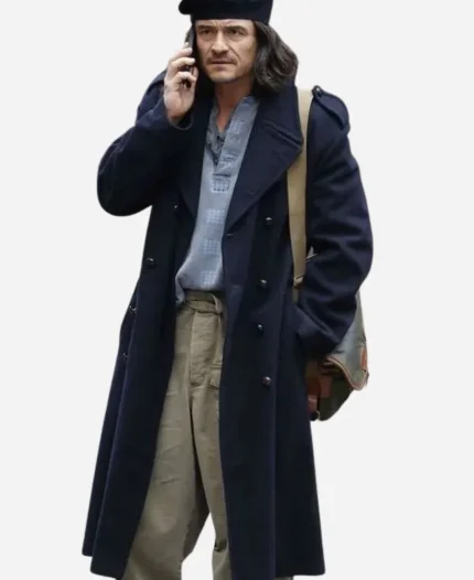 Orlando Bloom Deep Cover Blue Coat