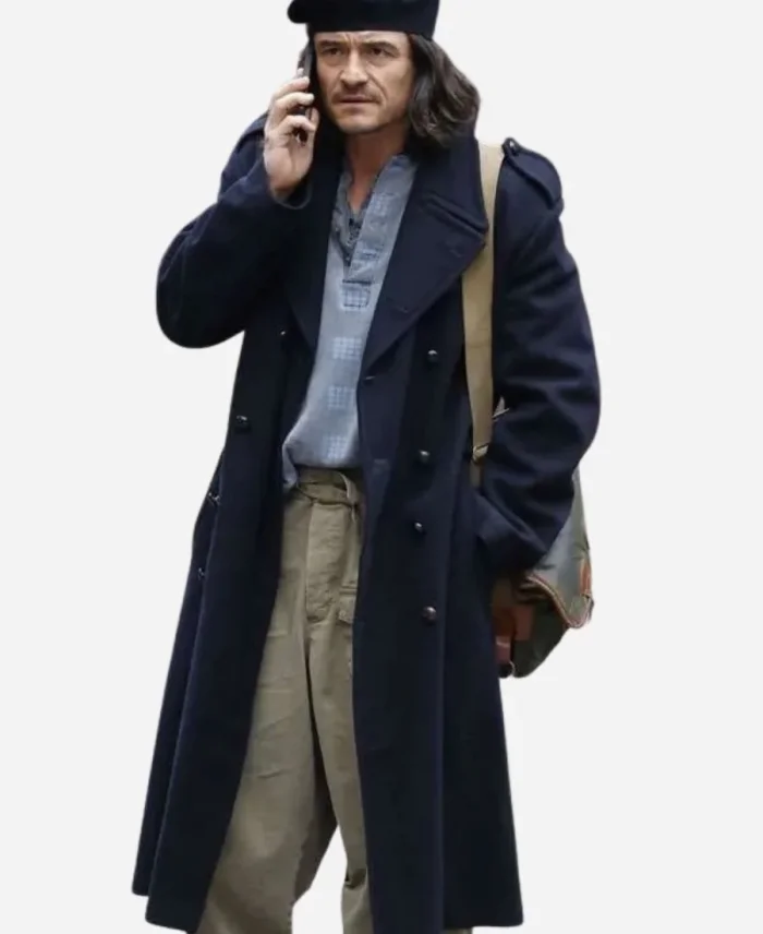 Orlando Bloom Deep Cover Blue Coat