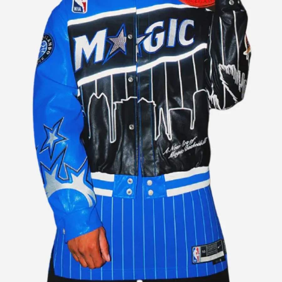Orlando Magic x Jeff Hamilton NBA Leather Jacket - Jacket Era