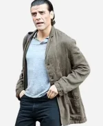 Oscar Isaac Movie In the Hand of Dante 2025 Dante Alighieri Covert Green Blazer