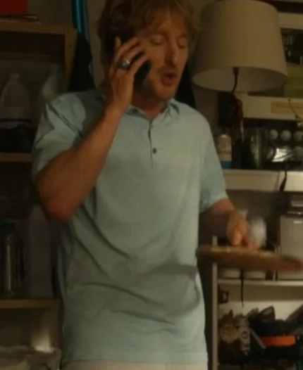 Owen Wilson TV Seires Stick Season 01 Pryce Cahill Green Polo Shirt