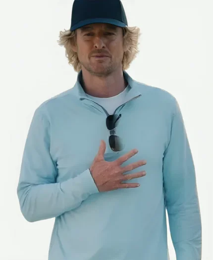 Owen Wilson Tv Series Stick 2025 Pryce Cahill Long Sleeve Polo Top