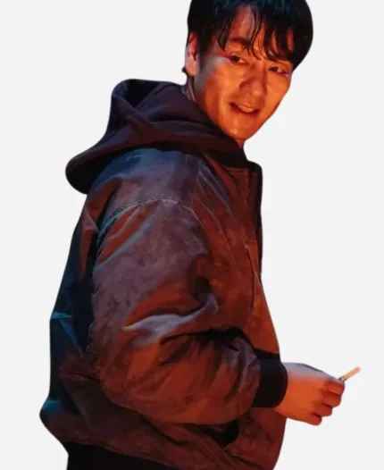 Park Hae-soo Karma 2025 Mok Kyeok-nam Grey Bomber Jacket