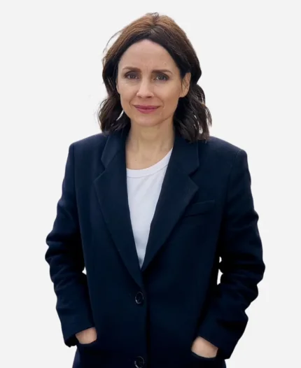 Patience S01 2025 Laura Fraser Black Coat