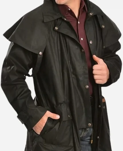 Perlie Armstrong Black Trench Coat Perlie Amstrong