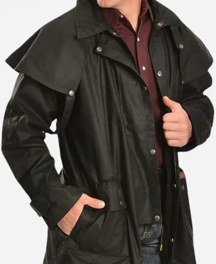 Perlie Armstrong Black Trench Coat Perlie Amstrong