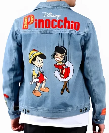 Pinocchio Anniversary Denim Blue Jacket For Sale