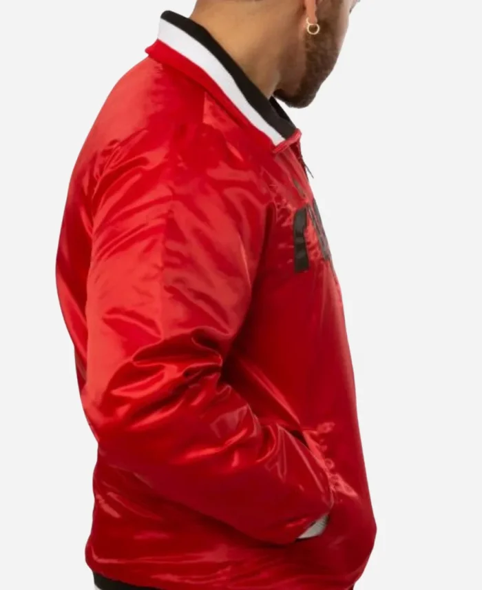Portland Trail NBA Blazers Bomber Red Jacket