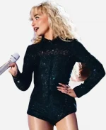 Primavera Sound Barcelona 2025 Sabrina Carpenter Blue Sequin Bodysuit
