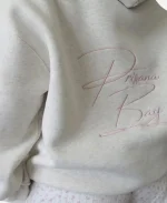 PrisanaBay Bow Grey Pullover Oversized Hoodie