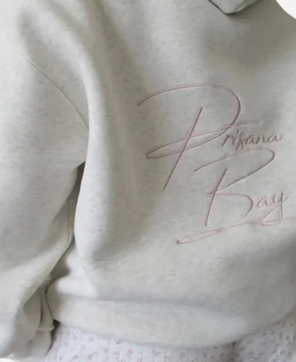 PrisanaBay Bow Grey Pullover Oversized Hoodie