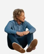 Pryce Cahill Tv Series Stick Season 01 Owen Wilson Blue Polo Shirt