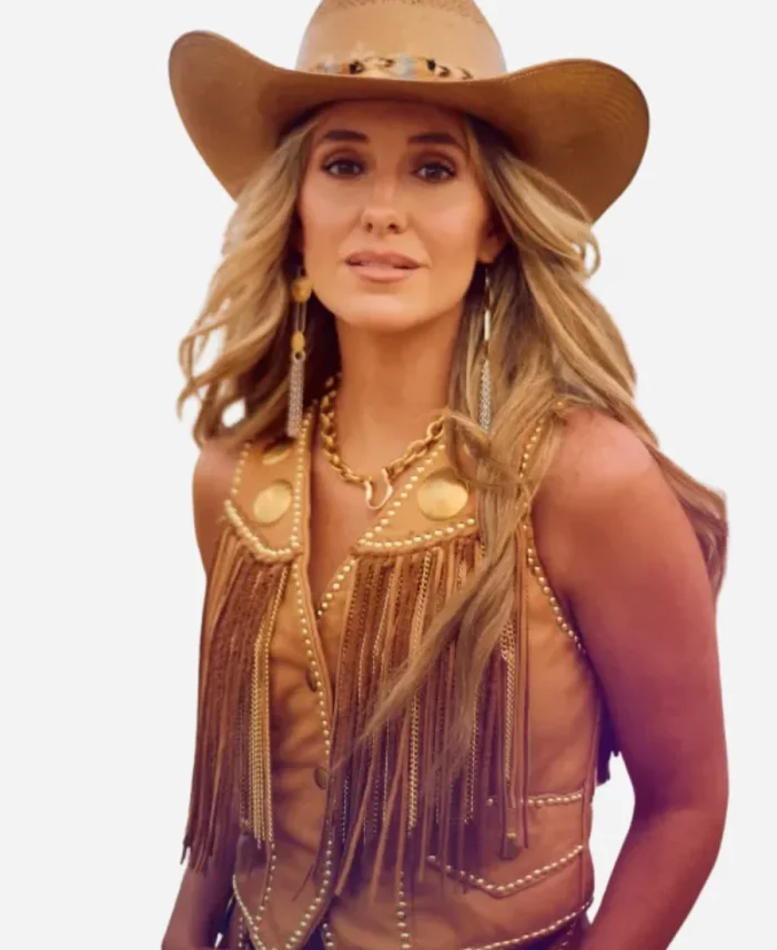 Railbird Festival 2025 Lainey Wilson Brown Fringe Vest