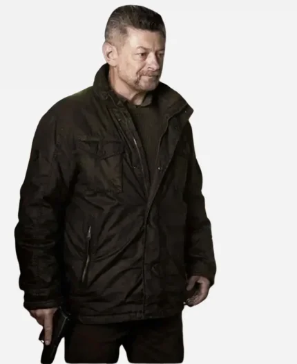 Red Notice 2021 Andy Serkis Black Jacket