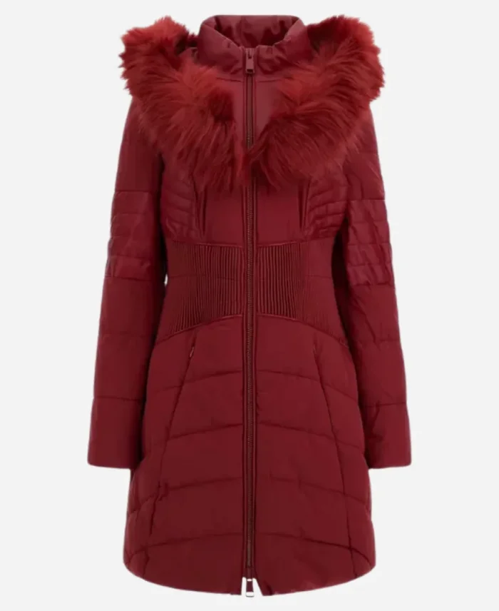 Riff Raff Jennifer Coolidge Puffer Red Jacket