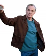 Robson Green Brown Suede Jacket