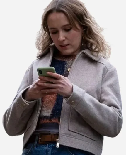 Rose Ayling-Ellis Code of Silence 2025 Alison Woods Grey Wool Jacket