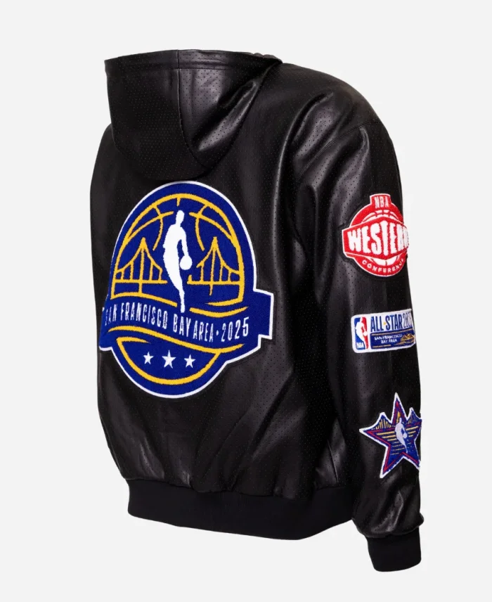 NBA All-Star Jeff Hamilton San Francisco Zip-Up Leather Jacket