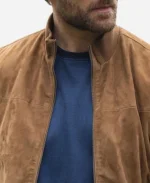 Sasha Roklov Nobody Wants This 2024 Suede Bomber Jacket