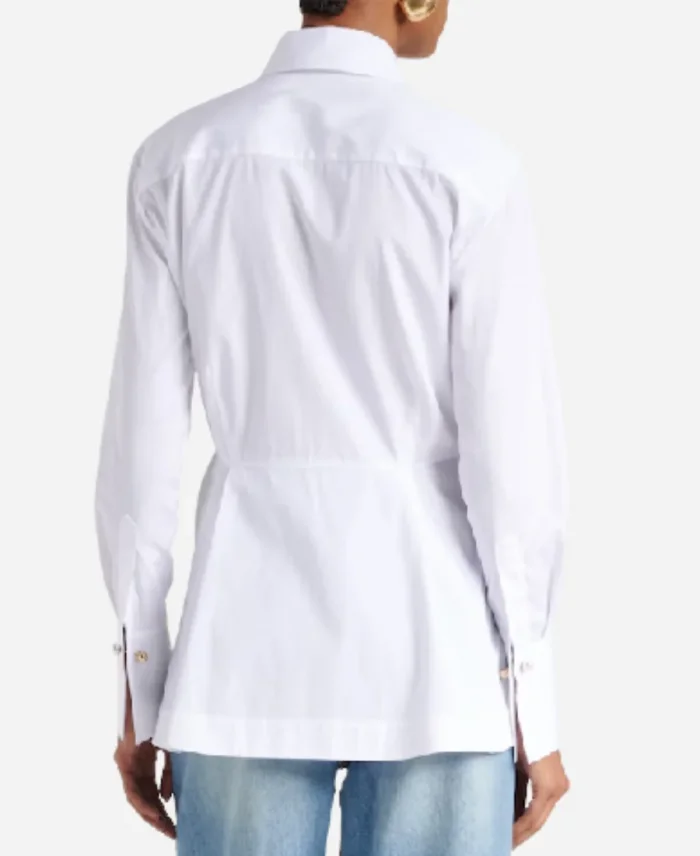 Savannah Guthrie The Today Show White Floral Shirt