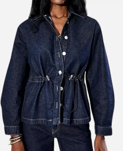 Savannah Sellers Denim Blue Shacket