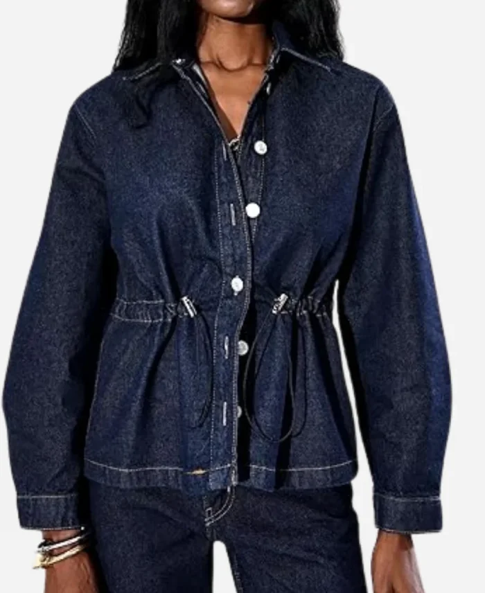Savannah Sellers Denim Blue Shacket
