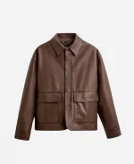 Sean Freeman Beyond the Gates 2025 Andre Richardson Brown Leather Jacket