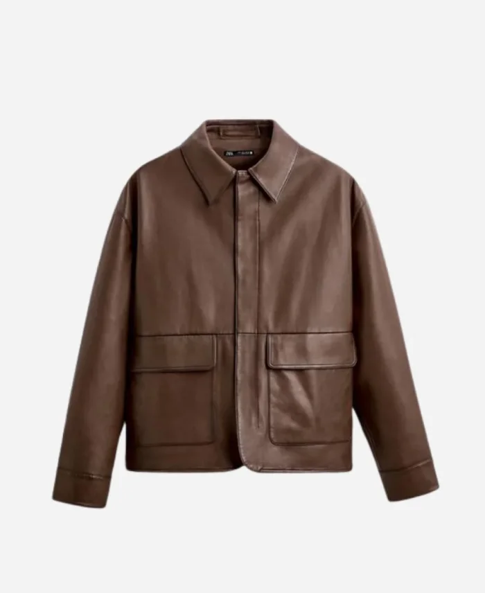Sean Freeman Beyond the Gates 2025 Andre Richardson Brown Leather Jacket