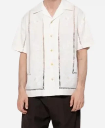 Sebastiano Pigazzi And Just Like That S03 Embroidered Camp Shirt