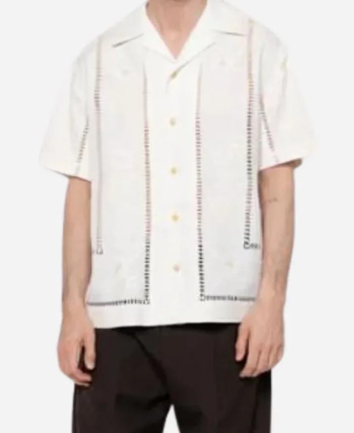 Sebastiano Pigazzi And Just Like That S03 Embroidered Camp Shirt