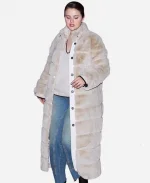 Selena Gomez NYC Fur Coat