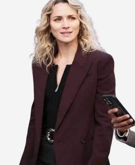 Shantel VanSanten Tv Series FBI Most Wanted 2025 Nina Chase Maroon Blazer