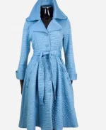 She The People 2025 Terri J. Vaughn Alligator Emboss Blue Coat For Sale