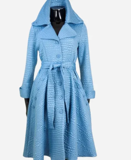 She The People 2025 Terri J. Vaughn Alligator Emboss Blue Coat For Sale