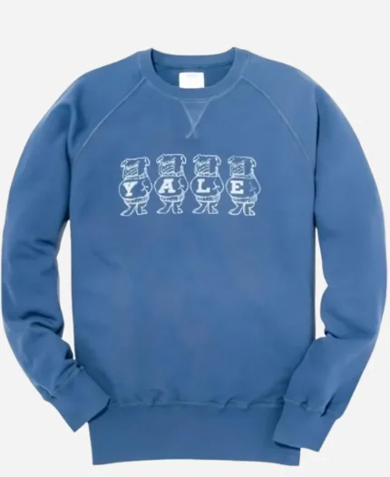 Sirens 2025 Meghann Fahy Blue Yale Sweatshirt - Jacket Era
