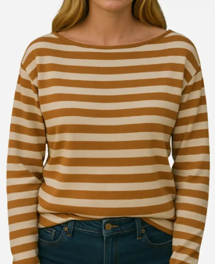Sirens 2025 Meghann Fahy Striped Sweater