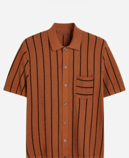 Sneaky Links Dating After Dark 2025 Travis Arenas Striped Brown Shirt