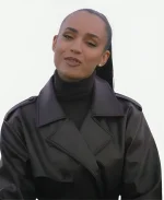 Sofia Carson The Life List 2025 Black Coat