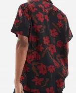 Sojaboy 90 Day Hunt For Love Black & Red Floral Print Shirt