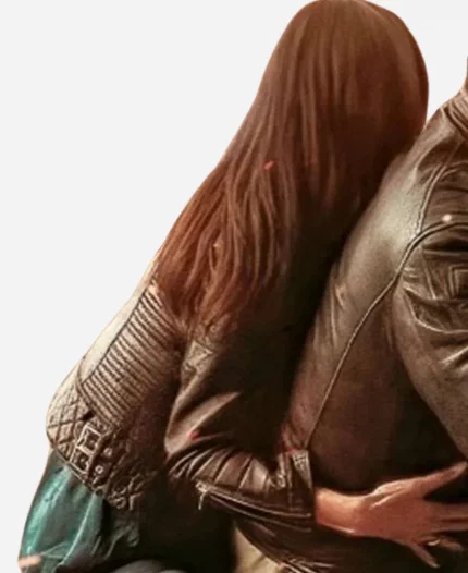 Soraya Azzabi Movie The Lost Princess 2025 Princess Nour Biker Black Leather Jacket