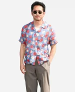 Steven Yeun Netflix Tudum 2025 Floral Shirt