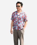 Steven Yeun Netflix Tudum 2025 Floral Shirt For Sale
